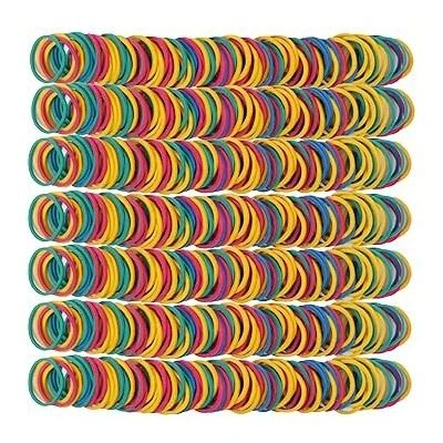 Assorted mini colored rubber bands for DIY projects Assorted mini colored rubber bands for DIY projects